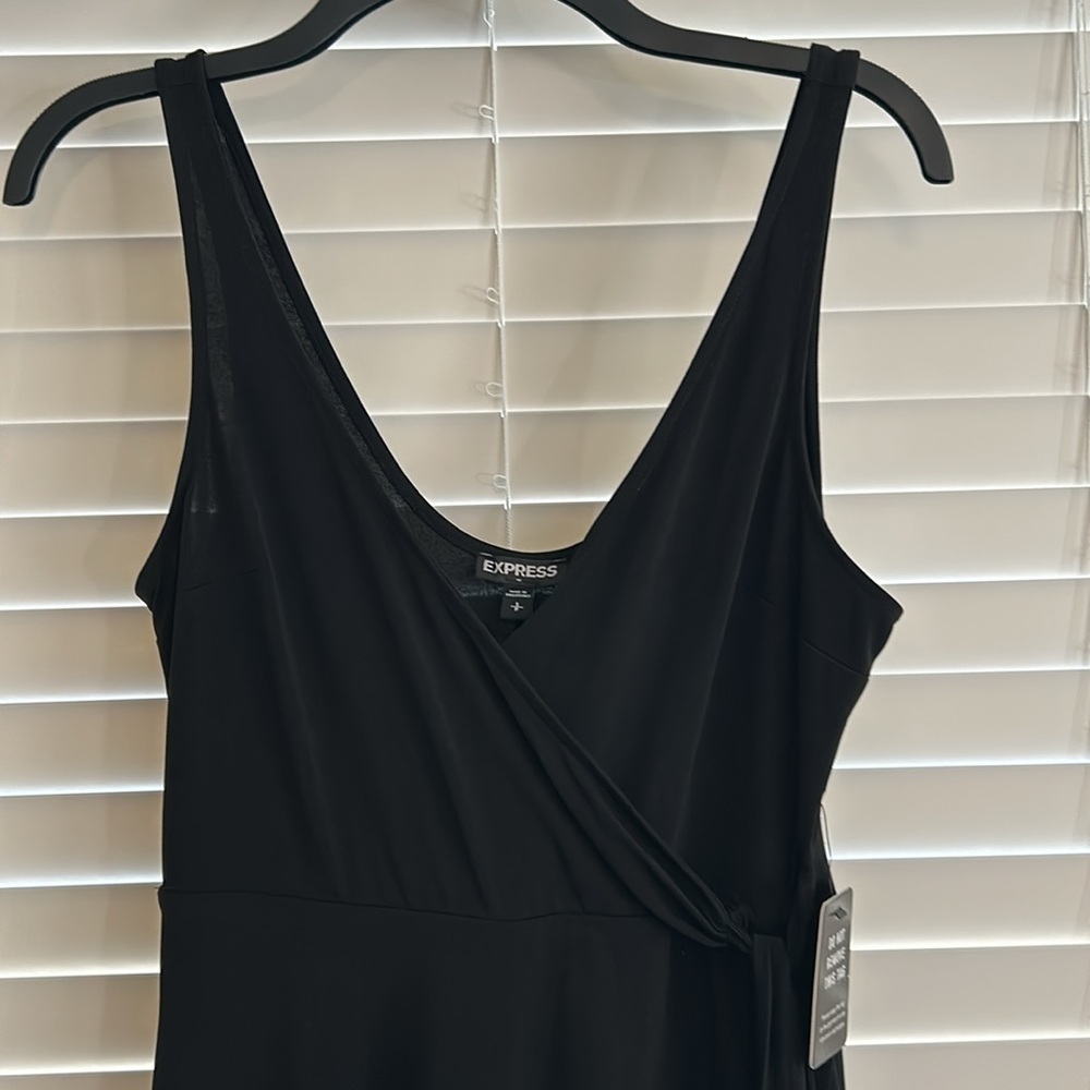 NWT Express black wrap dress